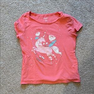 Carter's Coral Unicorn Kids T-Shirt